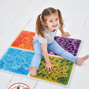 3D液体流动地垫儿童感统训练器材攀爬架配件铺地踩爬踩水垫脚玩具