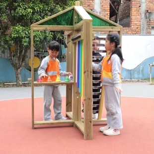 幼儿园户外音乐器材打击乐设备缤纷乐器站八音管钟敲击琴敲击鼓