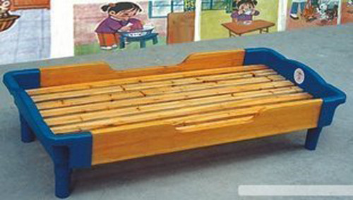 幼儿园塑料木制午休床