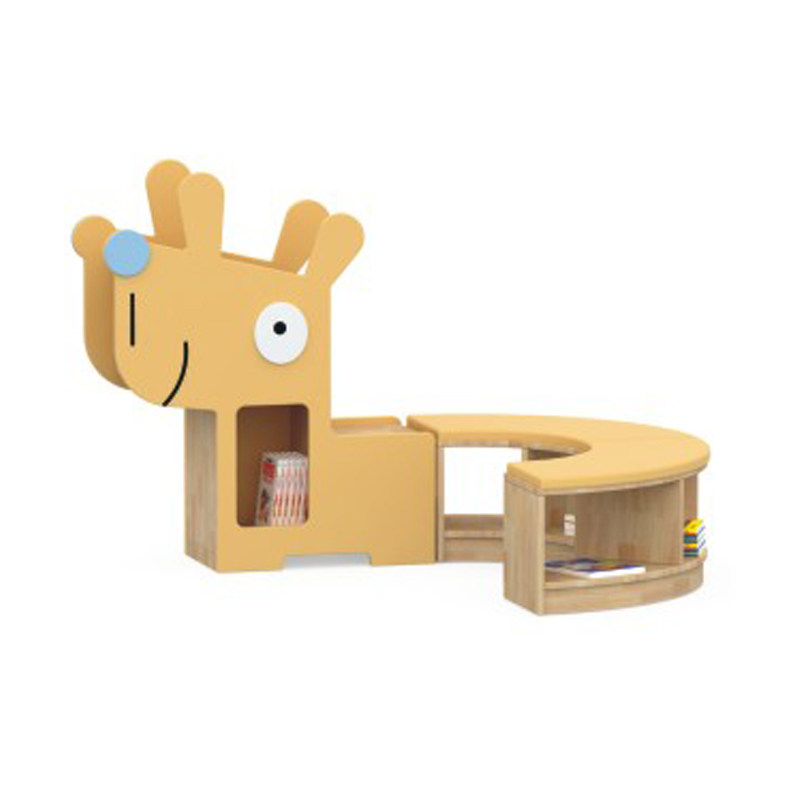 幼儿园儿童阅读区书架组合早教儿童益智卡通小狗书架组合大象书架