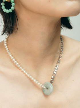 UNI优霓平安扣项链新中式禅意项链清冷感锁骨链