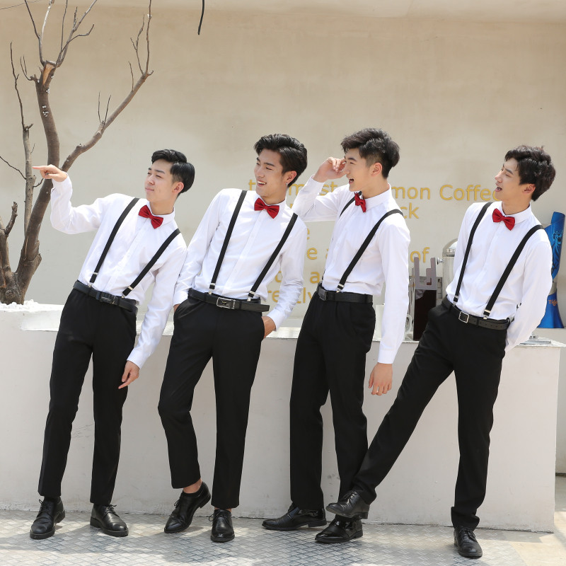 RENT BLACK PLUS SIZE BROTHER OUTFIT GROOMSMENS GROUP WEDDING SUITSMENS SUITSSHIRTSOVERS WEDDING CHORAL DRESSES