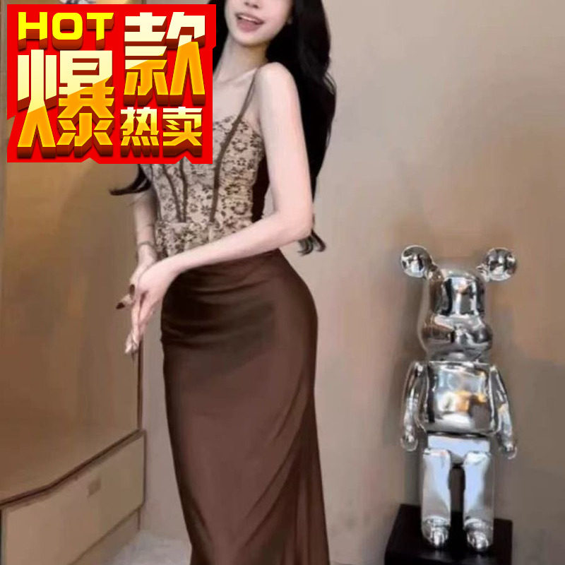 纯欲性感蕾丝拼夏季新款修身辣妹