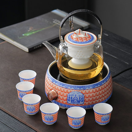 玻璃烧水壶养生泡茶壶围炉煮茶电陶炉新款办公室煮茶器煮茶炉套装