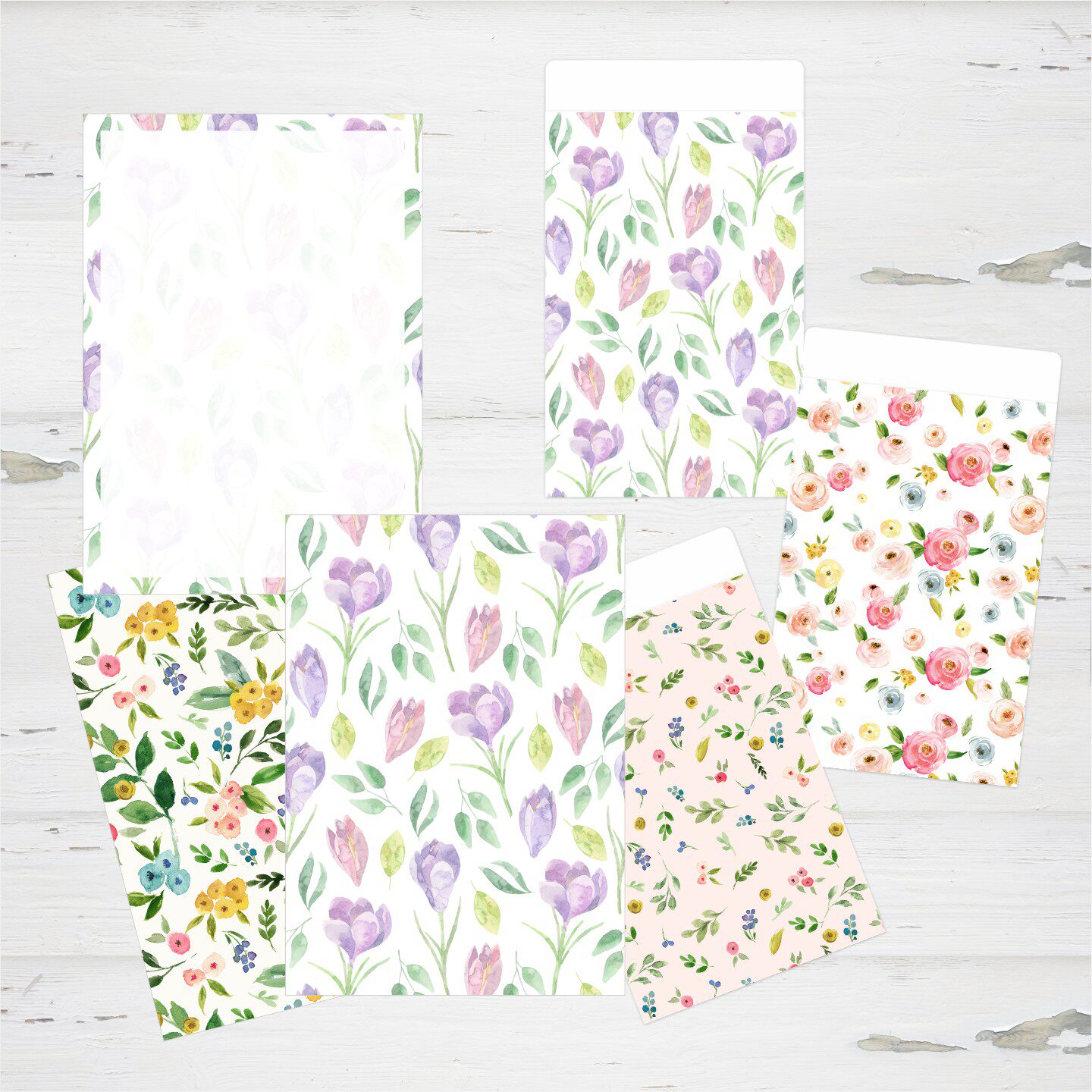 信封信纸套装梵高春日篇A4打印纸信封16开信纸套装包邮玫瑰鸢尾花