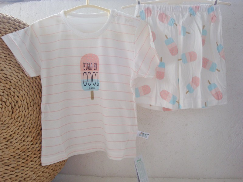 聪明谷短袖婴儿薄款透气外出服