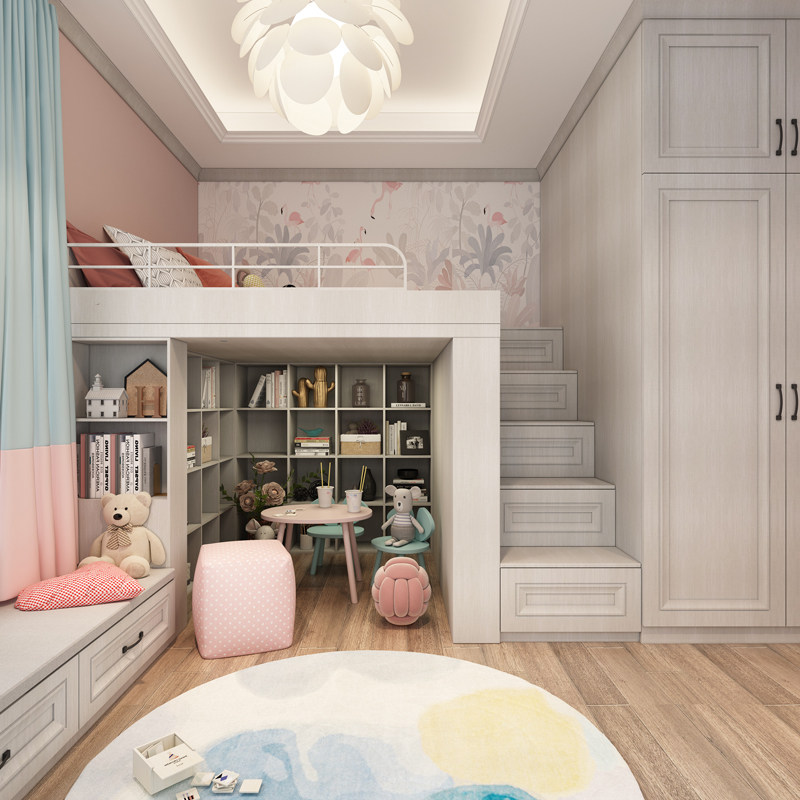 Pianuo Children's Room The whole house customized On the bed Tatami double-deck bed Children's Room Whole Wardrobe bedin the Whole house custom , The whole house space customized, Children's Room space customized category - from Buy2taobao.com to provide professional Taobao agent buy service