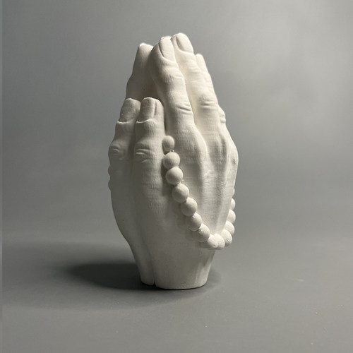 中式禅意佛手石膏雕塑景观装礼品