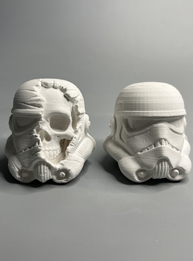 星球大战Star Wars黑武士白色风暴兵 石膏像模型 公仔汽车载摆件