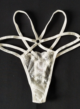 特价回馈性感丁字裤白色基础款抗菌棉裆超薄透气蕾丝低腰内裤女士