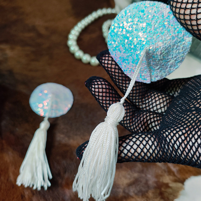 防走光乳头贴诱惑流须白色乳贴女