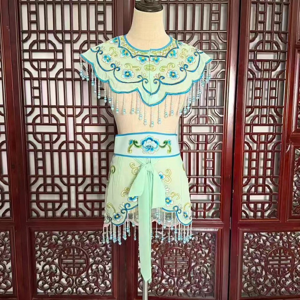 戏曲新款戏服云肩服装小包古装越剧小旦花旦七仙女小姐黄梅戏演出