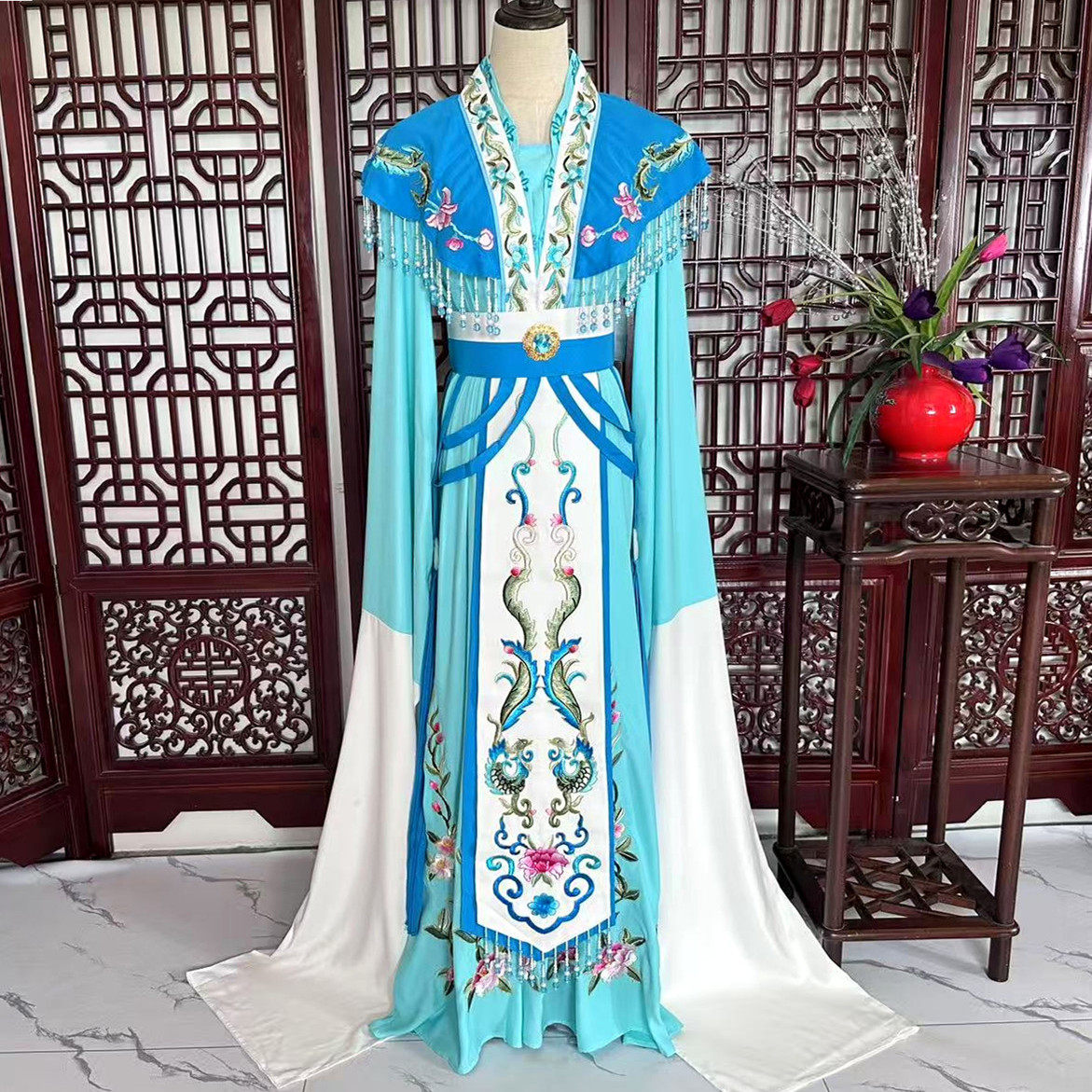 越剧舞台新款花旦戏服崔莺莺服装新款粤剧黄梅戏演出服西厢记古装