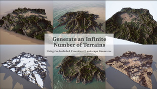 虚幻UE5 新品地形自动材质Magic Map Material Maker