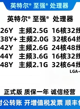 Xeon 至强 6426Y 6438Y+ 6442Y 6444Y 6448Y CPU 服务器 处理器