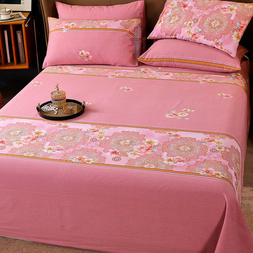 加厚全棉磨毛床单新款