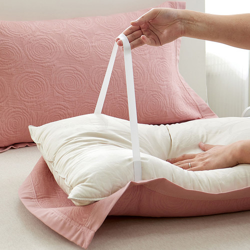 纯棉枕巾-绑带款不脱落