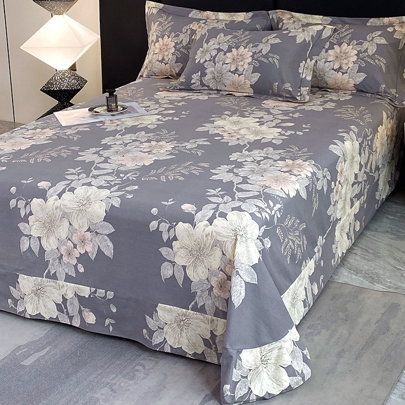 纯棉磨毛床单单件秋冬双人大床大尺寸250x270冬季全棉加厚大被单.