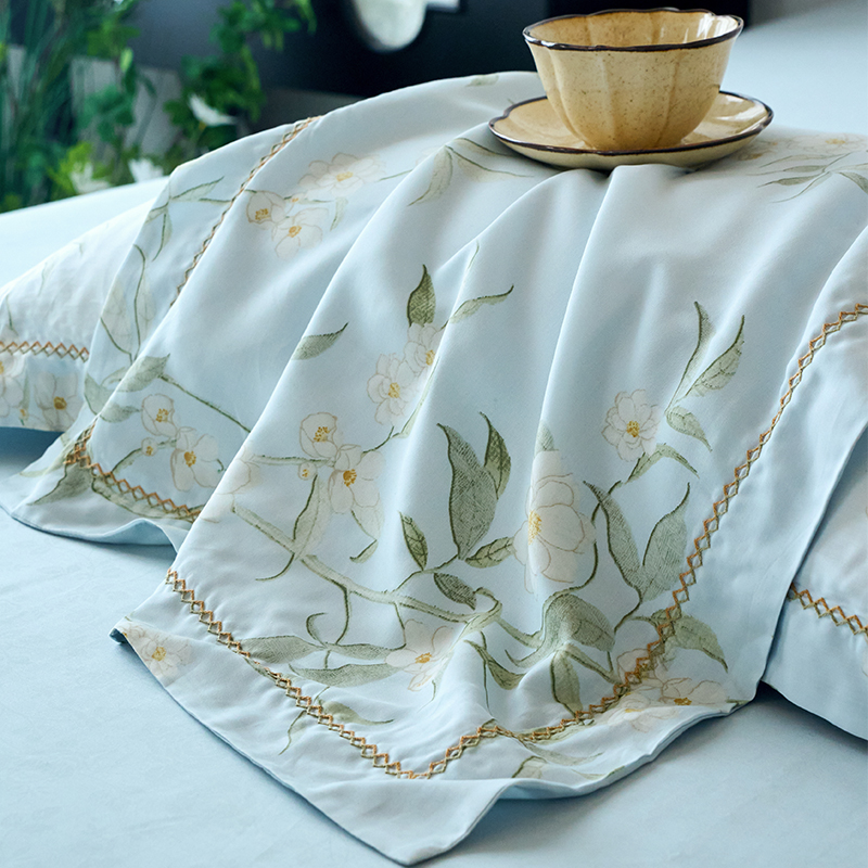 夏季高端天丝枕套48cmx74cm夏天成人家用凉感冰丝枕头套2025新款.