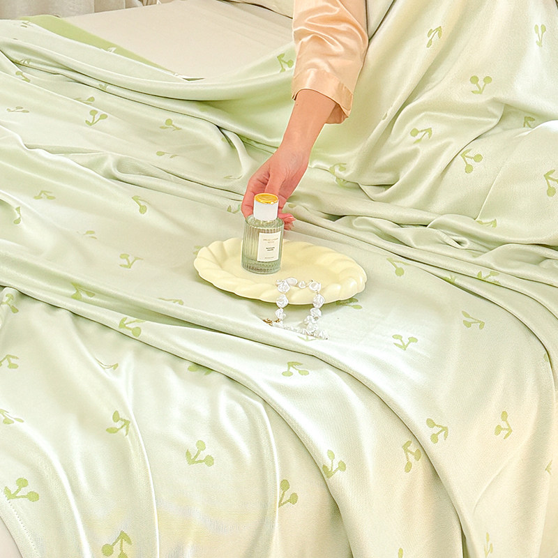 夏季竹纤维凉感毯单人盖毯成人毛巾被夏凉午睡冰丝毯凉感空调毯子