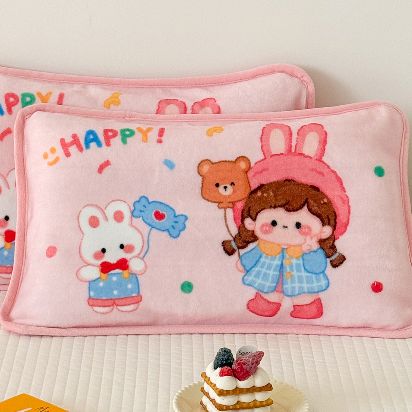 牛奶绒枕套加绒加厚保暖