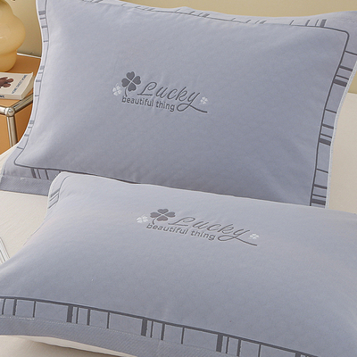 全棉纯棉纱布枕巾一对