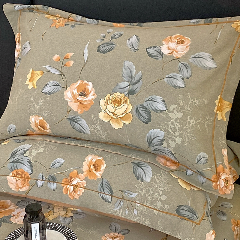 纯棉全棉加厚磨毛枕套一对装成人家用秋冬48cmx74cm枕头套枕芯套