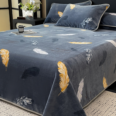 冬季加绒加厚保暖床单