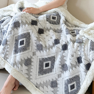 双层加厚毛毯多功能盖腿午睡