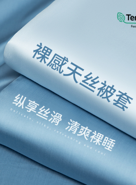 夏季高级感天丝被套单件单人150x200x230双人夏天冰丝被罩220x240