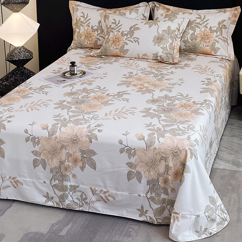 纯棉磨毛床单单件冬季1.8米加厚100全棉被单褥单垫单秋冬2024新款