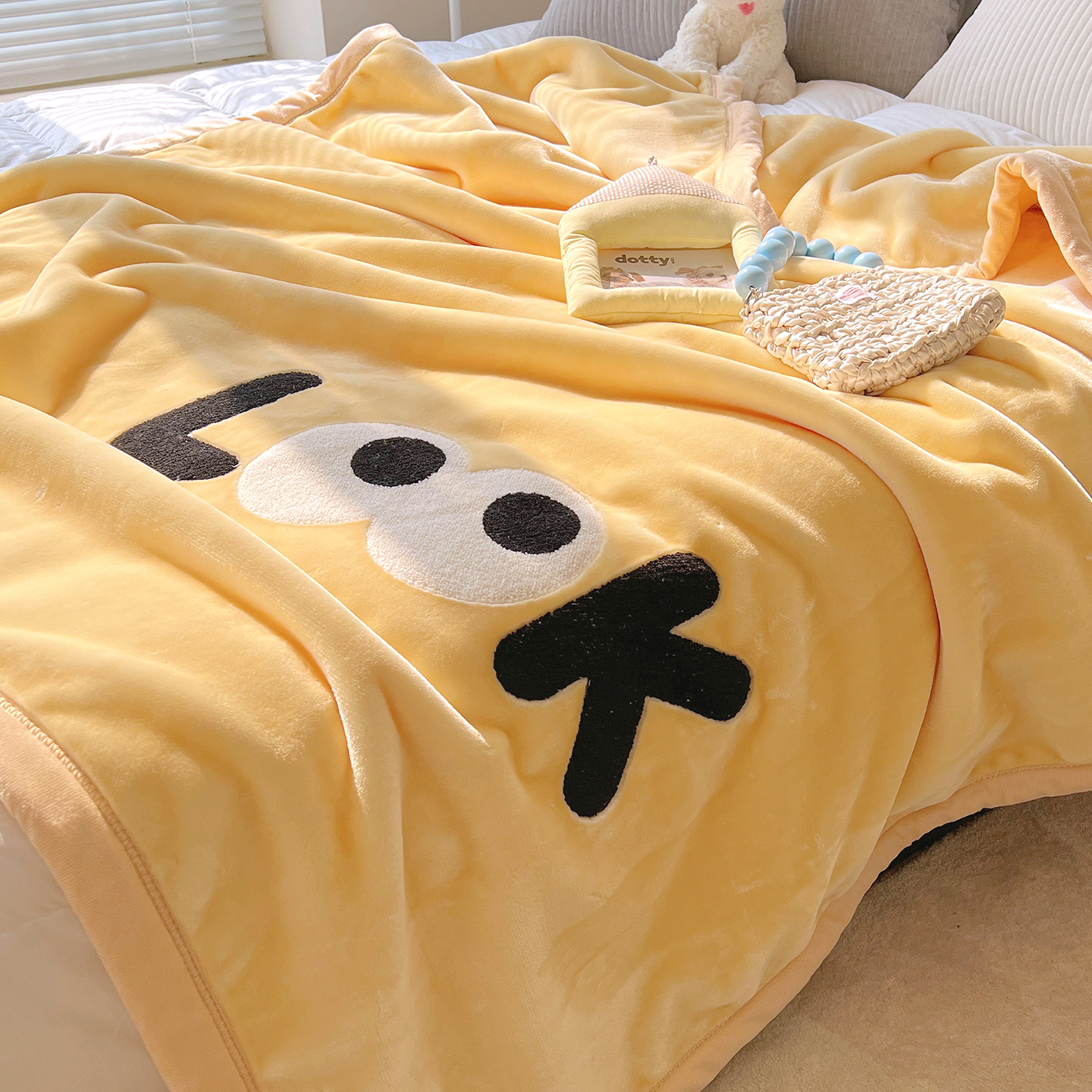 冬季加厚双层毛毯牛奶绒盖毯办公室午睡毯子儿童宝宝盖被子双人毯