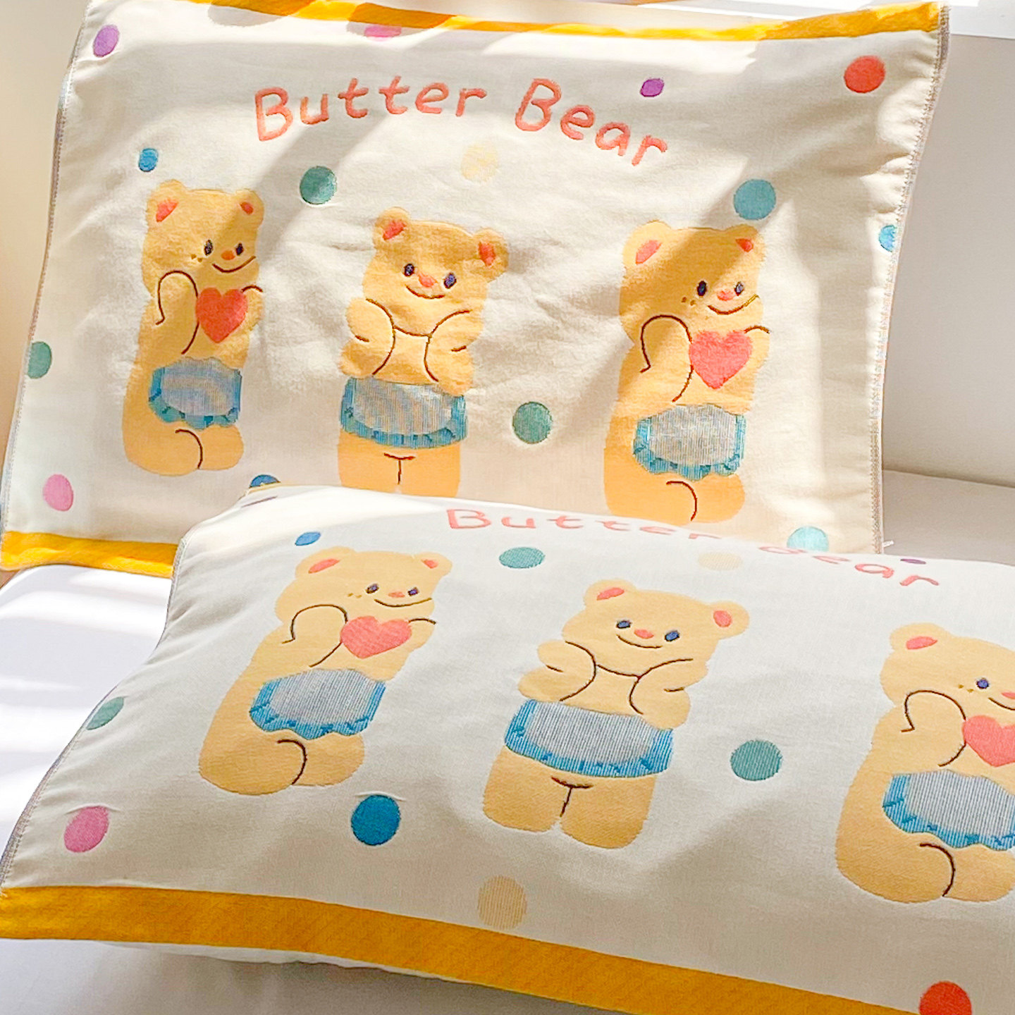 儿童纯棉纱布枕巾单个四季通用加厚全棉枕头巾一对装2026新款盖巾,床上用品,枕巾,淘宝优惠券,粉丝福利购,淘宝优惠卷