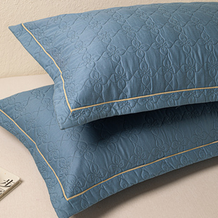 纯棉夹棉枕套一对大尺寸加厚全棉枕头套四季通用2025新款家用高档