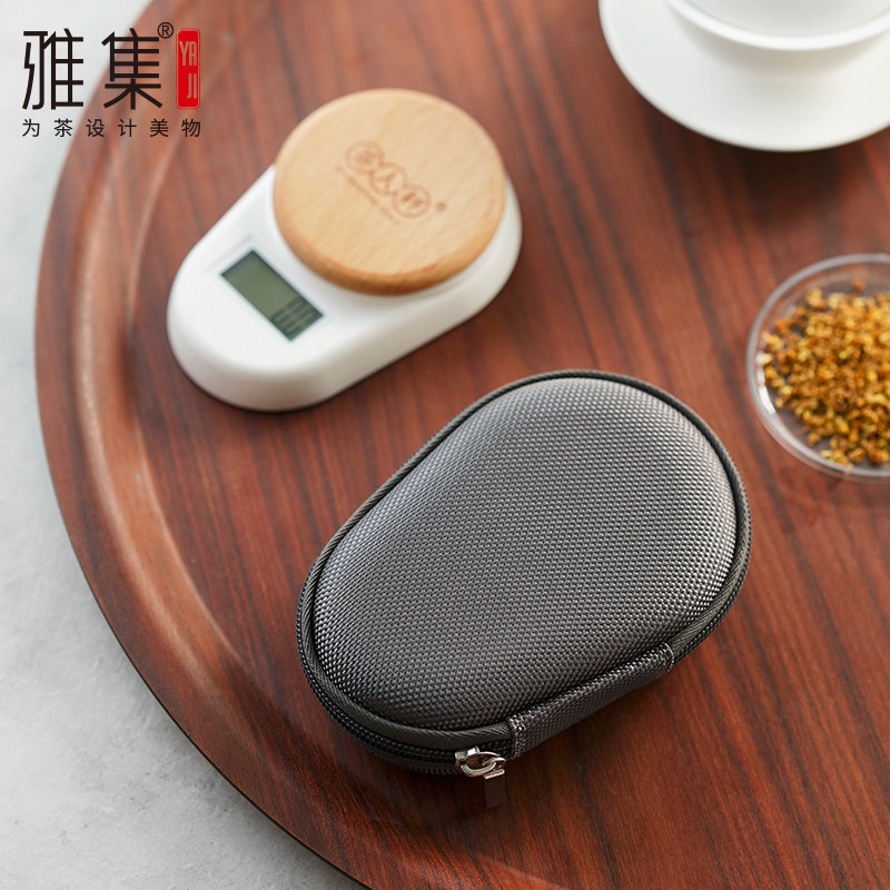 雅集茶人秤高精度电子称茶量茶器迷你称茶秤小型电子秤茶道人用具
