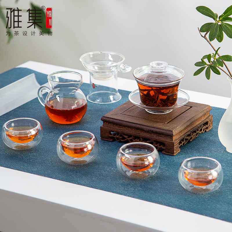 Gathering Glass tea suit Heat Make tea Covered tea Justice cup Commodities cup Absorb Tea towel Tea ceremonyin the Tableware , Tea set , Kung Fu Tea  category - from Buy2taobao.com to provide professional Taobao agent buy service