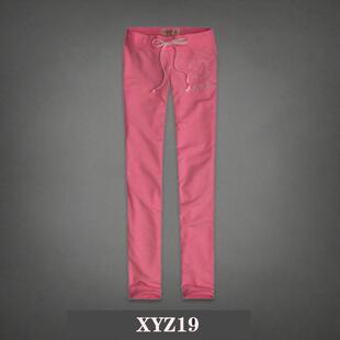 加厚裤现货舒适秋冬新款女装长裤中腰休闲纯棉裤修身加厚运动裤af