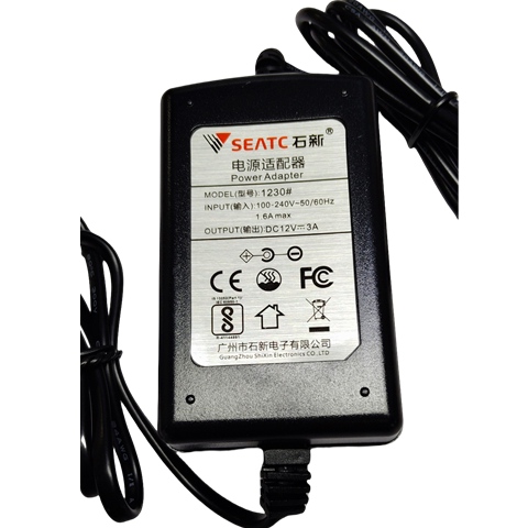 石新12V3A电源适配器足安监控摄像头录像机电源LED灯条电源线
