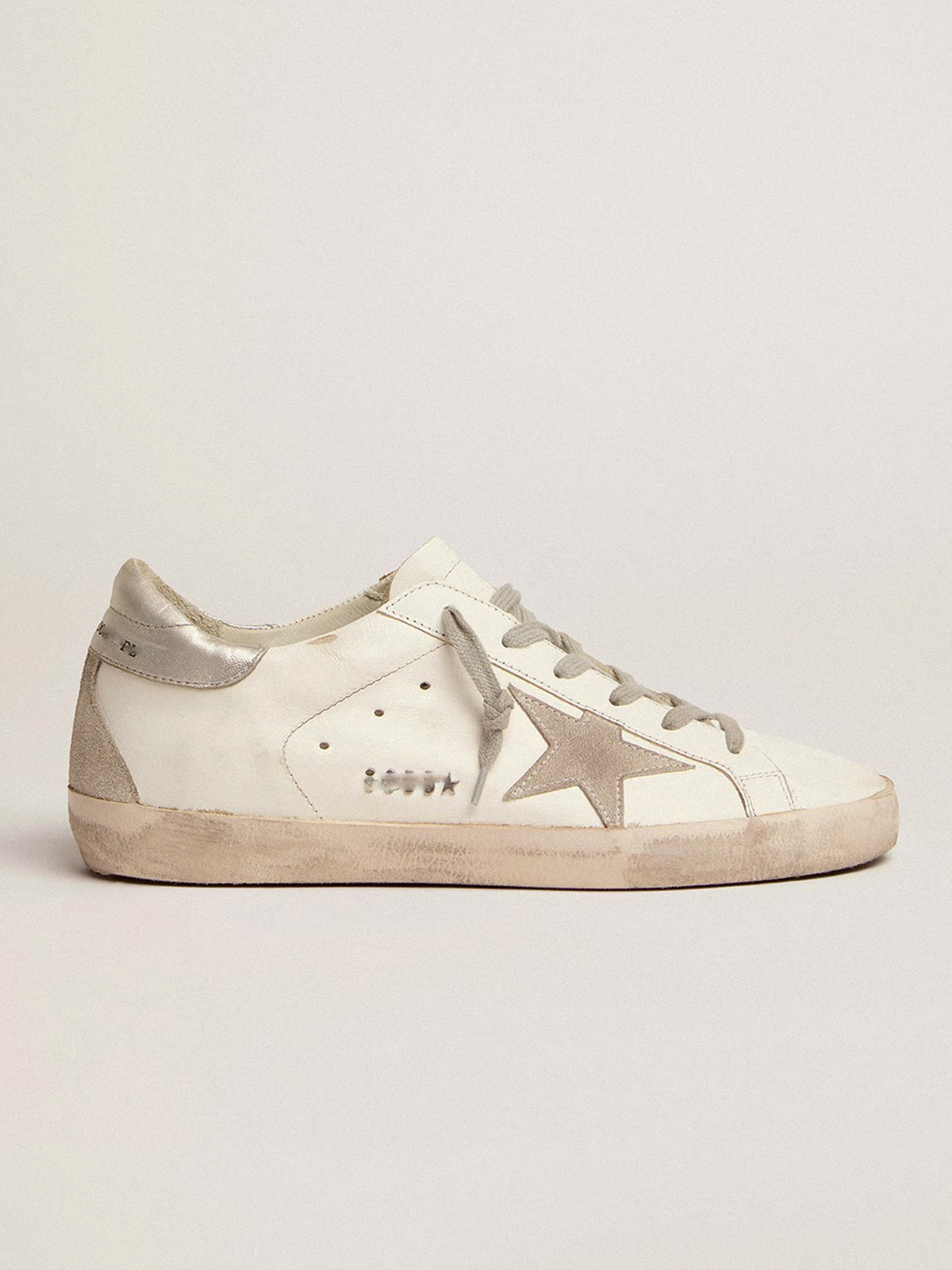 thumbnail for Korean GG old classic star dirty shoes versatile retro casual inner height dirty dirty shoes cowhide white shoes