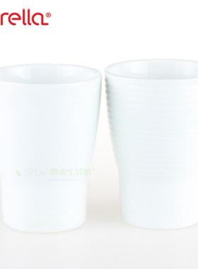 瑞士Spirella OPERA时尚厨卫陶瓷白色亮面杯子口杯水杯洗漱刷牙杯