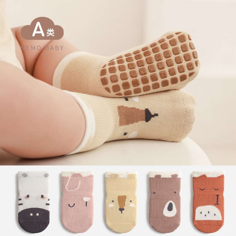 A类防滑硅胶袜底地板袜卡通可爱