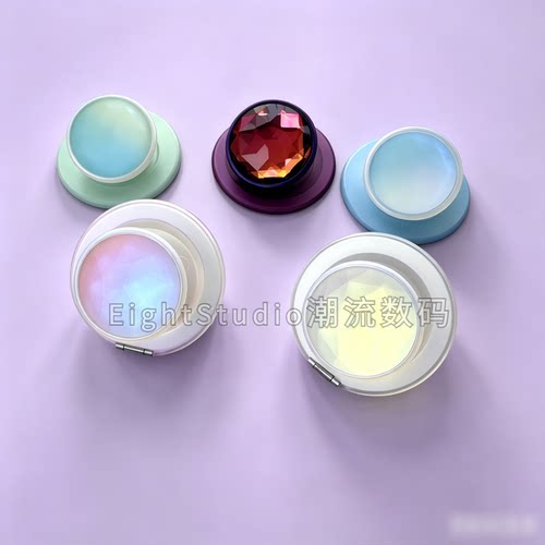 【宝石冰面系列】PPS通用磁吸支架波漾手机桌面气囊啪嗒灯球