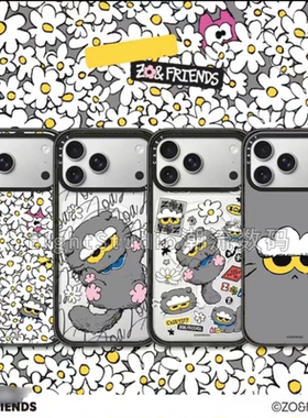 【权志龙ZOA灰猫联名】透明镜面磁吸手机壳适用于苹果17promax手机壳iPhone16/15/14pro/max/plus可爱卡通13