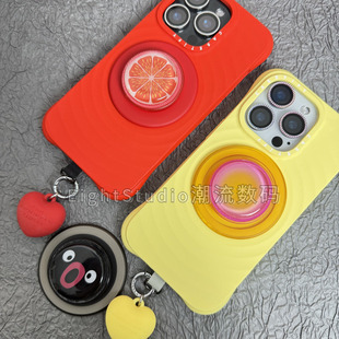 手机气囊支架磁吸捏捏落日奇异果 捏捏系列泡泡骚通用磁吸支架