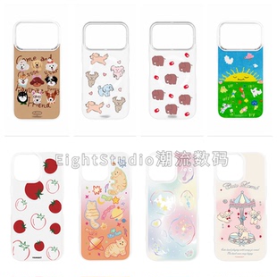 【超高品质适用于猿气-可替换磁吸背板】真液态波漾硅胶边框手机壳磁吸适用iphone16promax苹果17Pro1514