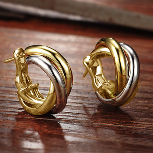 Mosquito Coil Hoop Earrings Female Korean Version Of Retro