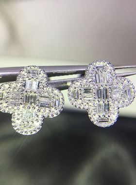 Korean Style Fashion Trinkets Exquisite T Square Diamond