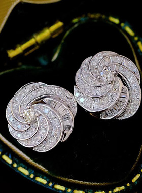 Temperament High-class Sense Rotating Earrings Year-on-year