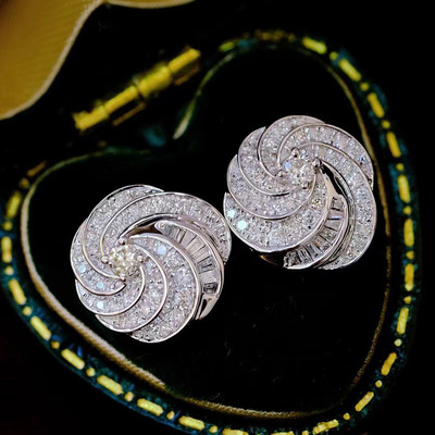 Temperament High-class Sense Rotating Earrings Year-on-year
