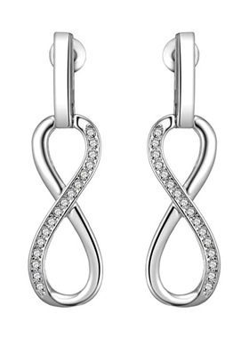 Eternal Love Romantic Symbol Earrings 8 Words Love Kink